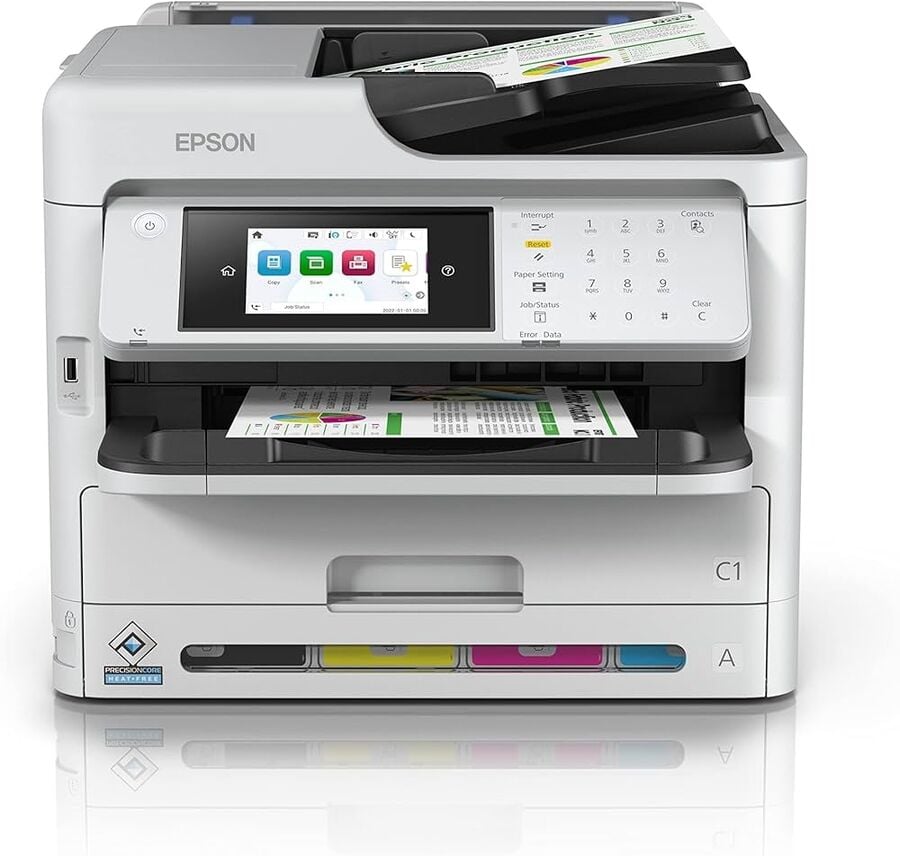Epson WorkForce Pro WF-C5890DWF Tarayıcı + Fotokopi + Faks Renkli Çok Fonksiyonlu Mürekkep Püskürtmeli Yazıcı