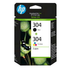 HP 304 3JB05AE Siyah+Renkli Orjinal Kartuş Seti