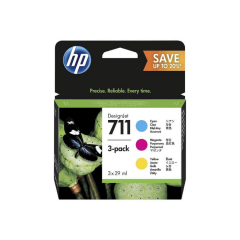 HP 711 P2V32A Renkli Orjinal Kartuş 3lü Paket
