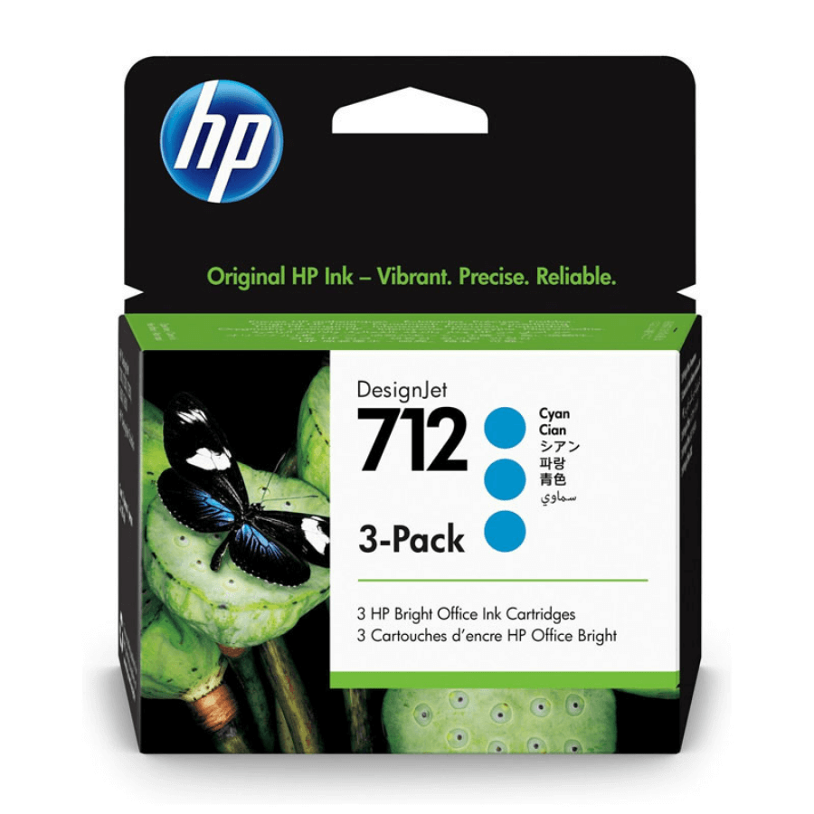 HP 712 3ED77A Mavi Orjinal Kartuş 3lü Paket