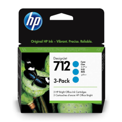 HP 712 3ED77A Mavi Orjinal Kartuş 3lü Paket