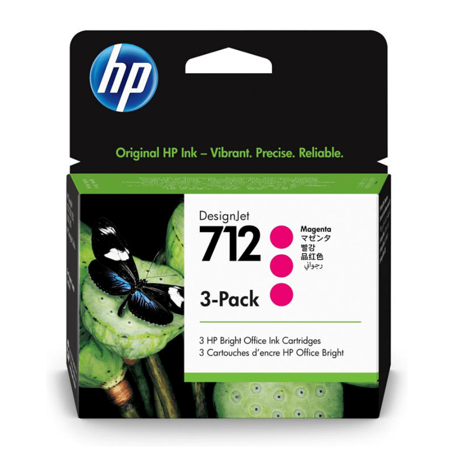 HP 712 3ED78A Kırmızı Orjinal Kartuş 3lü Paket