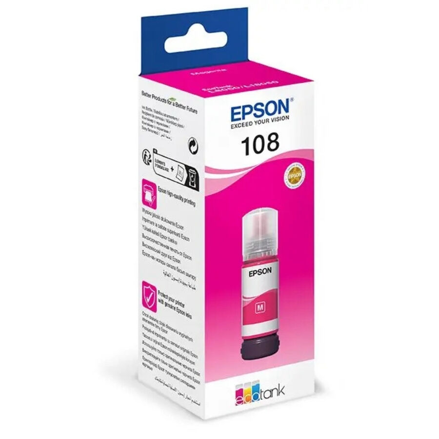 Epson 108 C13T09C34A Kırmızı Orjinal Mürekkep