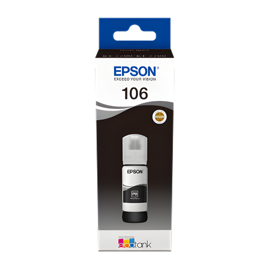 Epson 106 C13T00R140 Siyah Orjinal Mürekkep