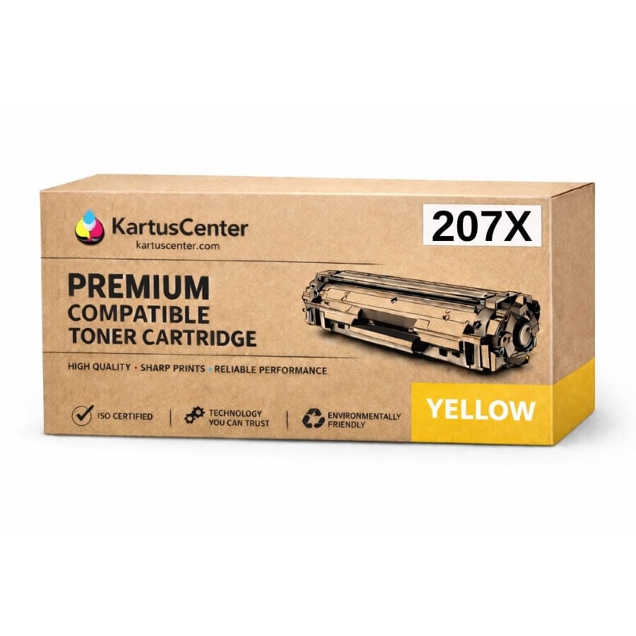 HP 207X W2212X Sarı Muadil Toner Yüksek Kapasite