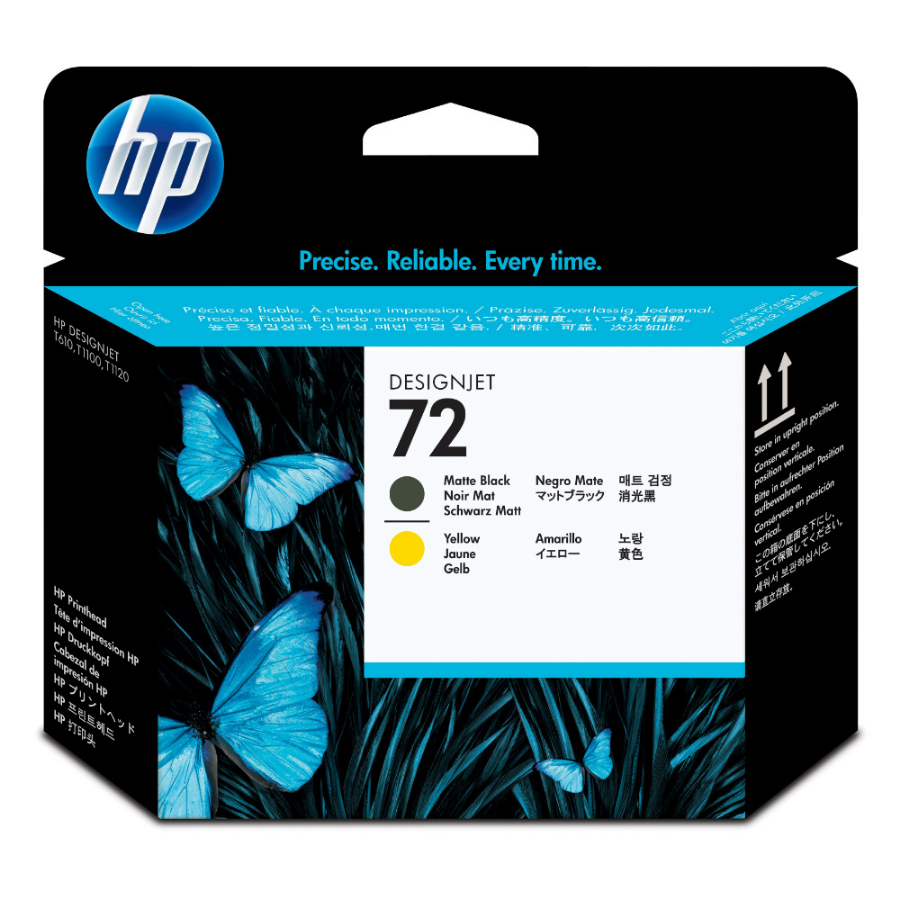 HP 72 C9384A Sarı-Mat Siyah Orjinal Baskı Kafası