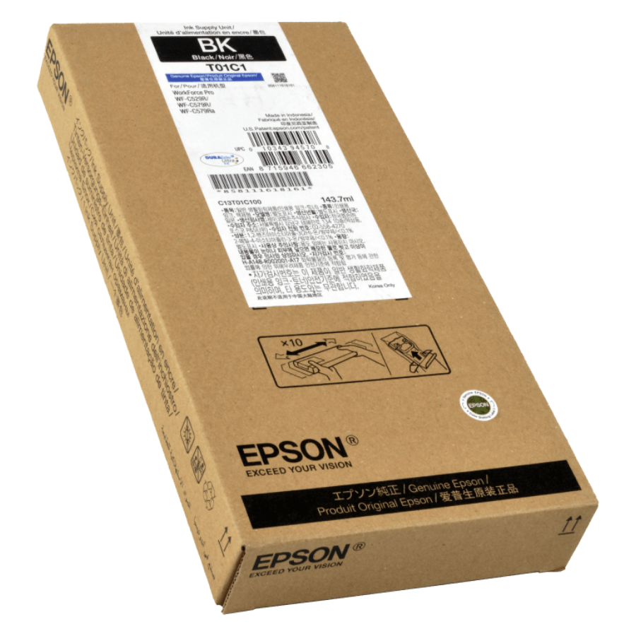 Epson T01C1 C13T01C100 Siyah Orjinal Kartuş
