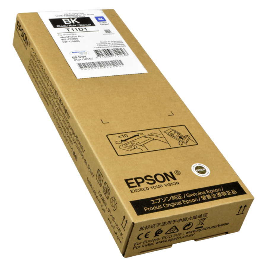 Epson T11D1 C13T11D140 Siyah Orjinal Kartuş Yüksek Kapasite