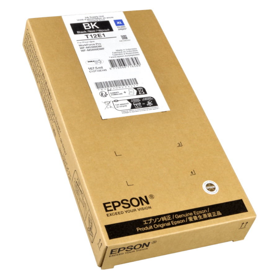 Epson T12E1 C13T12E140 Siyah Orjinal Kartuş Yüksek Kapasite