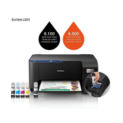 Epson C11CJ67406 EcoTank L3251 Wi-Fi + Tarayıcı + Fotokopi Renkli Çok Fonksiyonlu Tanklı Mürekkep Püskürtmeli Yazıcı