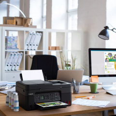 Canon Pixma G4470 (5807C009AA) Wi-Fi + Fotokopi + ADF Tarayıcı + Bulut + Faks Renkli Mega Tanklı Yazıcı