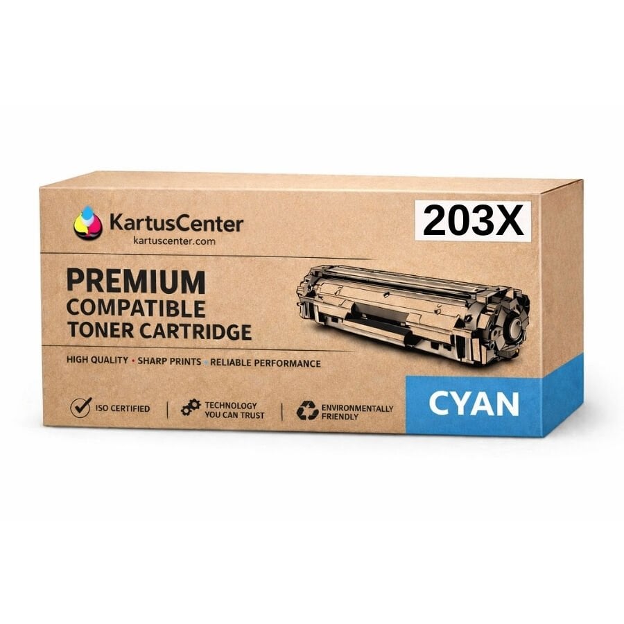HP 203X CF541X Mavi Muadil Toner Yüksek Kapasite