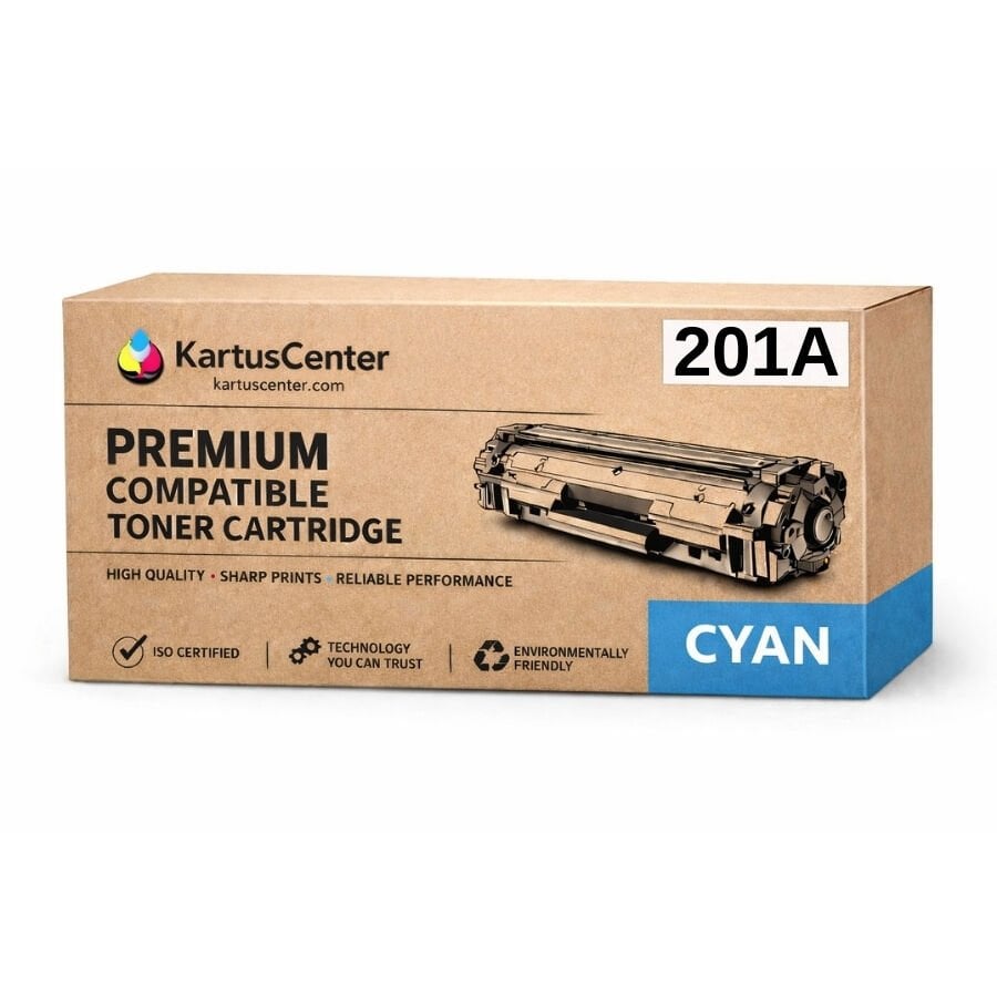 HP 201A CF401A Mavi Muadil Toner