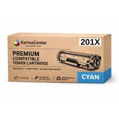HP 201X CF401X Mavi Muadil Toner Yüksek Kapasite