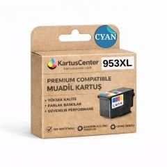 HP 953XL F6U16AE Mavi Muadil Kartuş Yüksek Kapasite