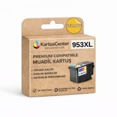 HP 953XL F6U18AE Sarı Muadil Kartuş Yüksek Kapasite