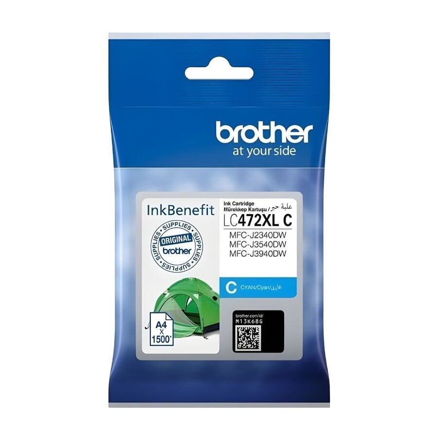Brother LC472XL C Mavi Orjinal Kartuş Yüksek Kapasite