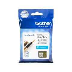 Brother LC3717C Mavi Orjinal Kartuş