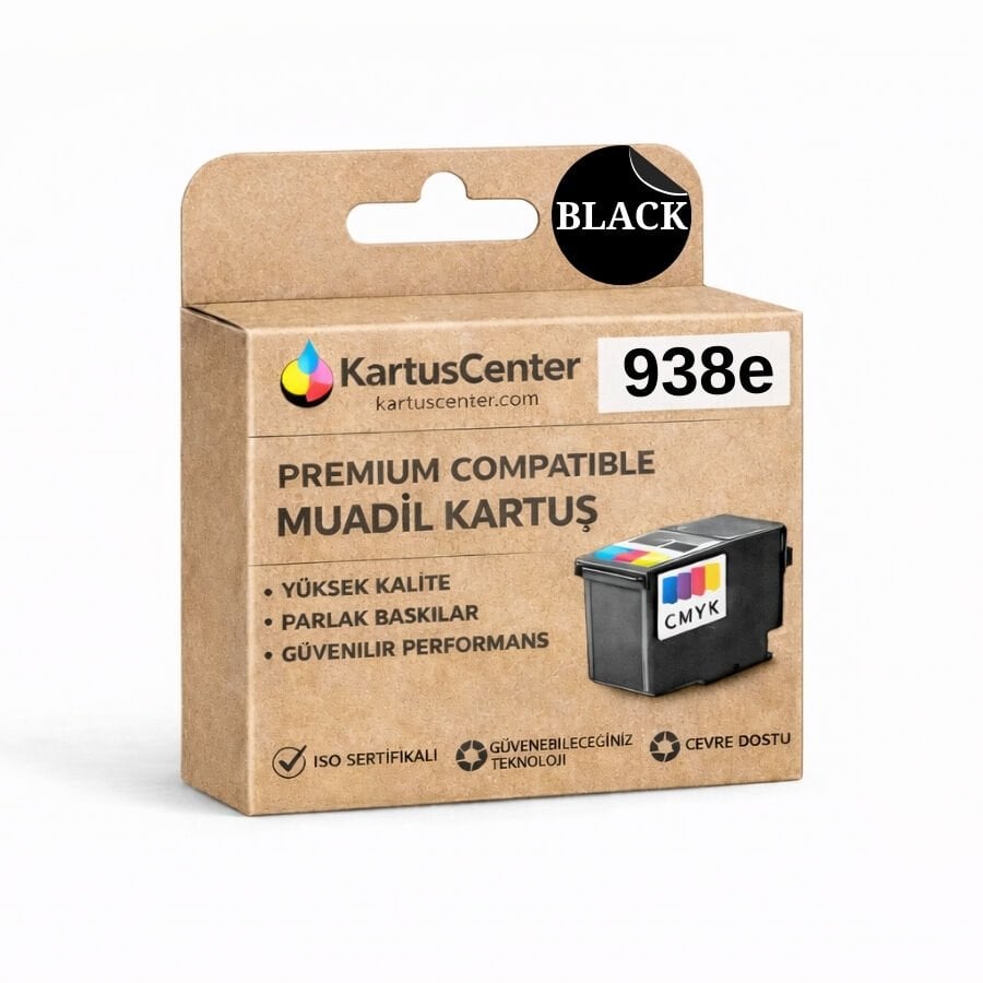 HP 938e 4S6Y2PE Siyah Muadil Kartuş Yüksek Kapasite