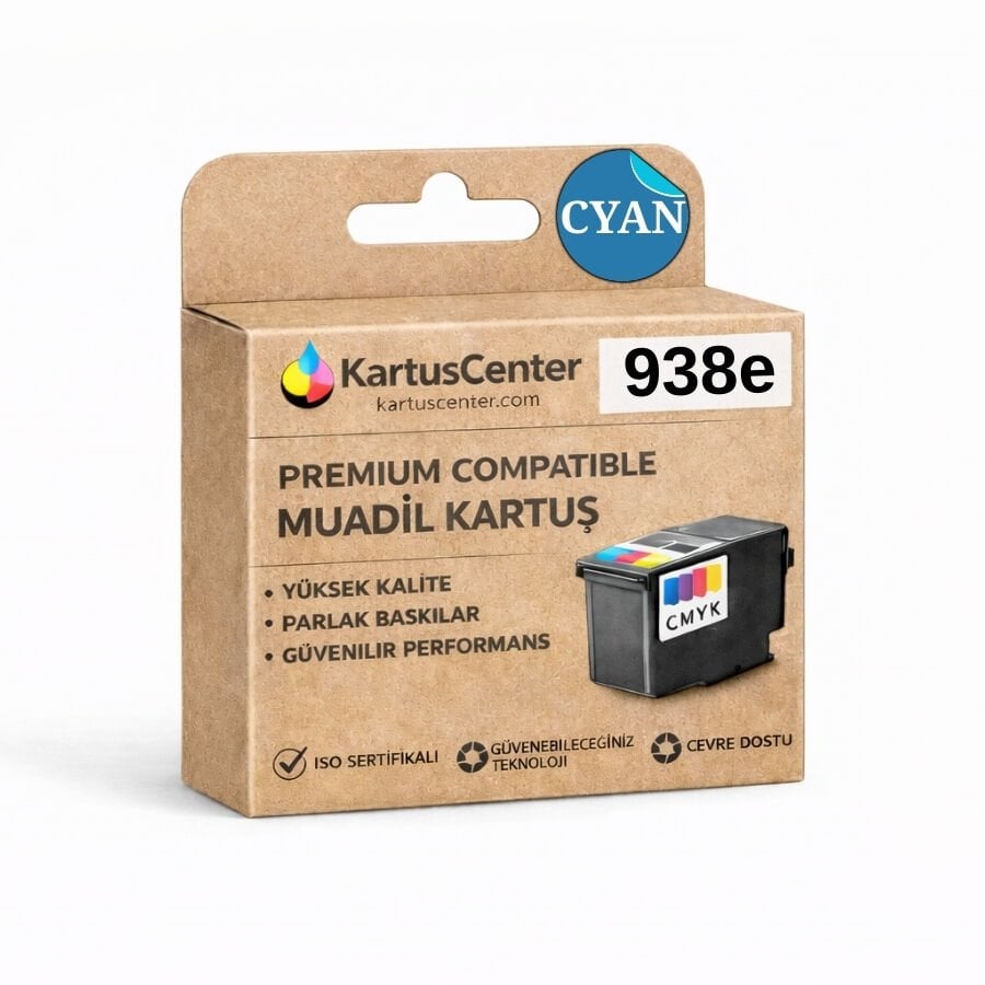 HP 938e 4S6X9PE Mavi Muadil Kartuş Yüksek Kapasite