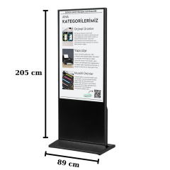 TOCHI-ETTM650 65'' İÇ MEKAN AYAKLI TOTEM