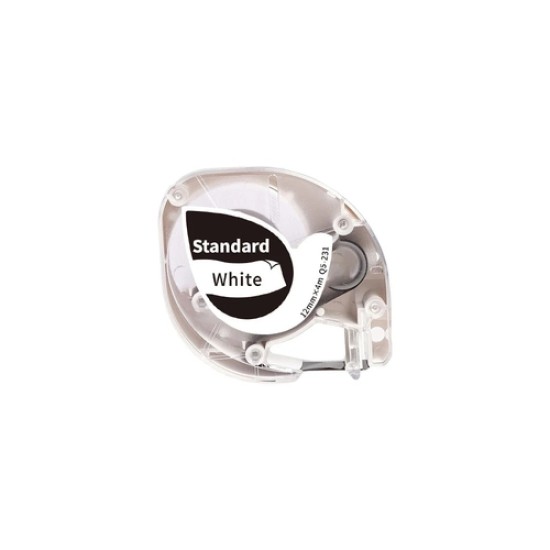 AIMO Q5-231 Siyah/Beyaz Etiket 12mm x 4m - P12PRO AIMO Q5-231 Siyah/Beyaz Etiket 12mm x 4m - P12PRO