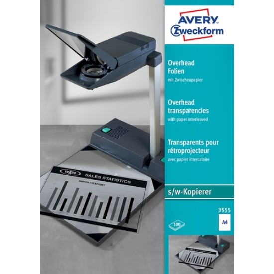 Avery Zweckform 3555 A4 Fotokopi Filmi 100 Adet Avery Zweckform 3555 A4 Fotokopi Filmi 100 Adet
