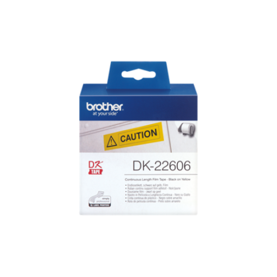 Brother DK-22606 Orjinal Sarı Etiket Rulosu 62mm x 15.24m - QL-500W T7712 Brother DK-22606 Orjinal Sarı Etiket Rulosu 62mm x 15.24m - QL-500W T7712