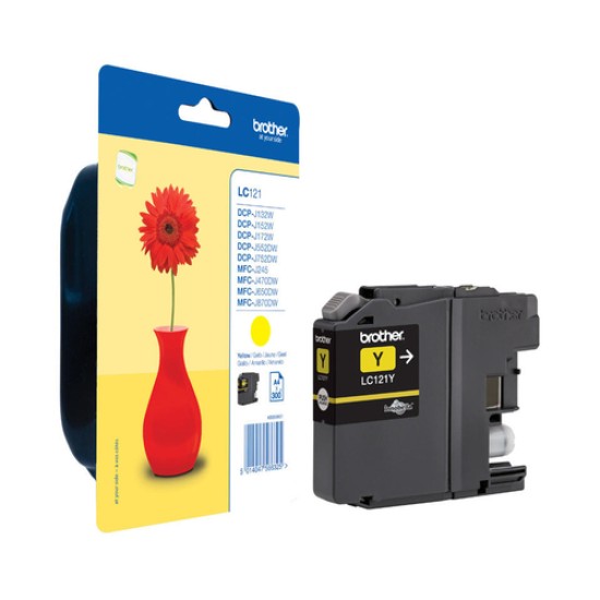 Brother LC-121Y Sarı Orjinal Kartuş - DCP-J132W / DCP-J152W Brother LC-121Y Sarı Orjinal Kartuş - DCP-J132W / DCP-J152W