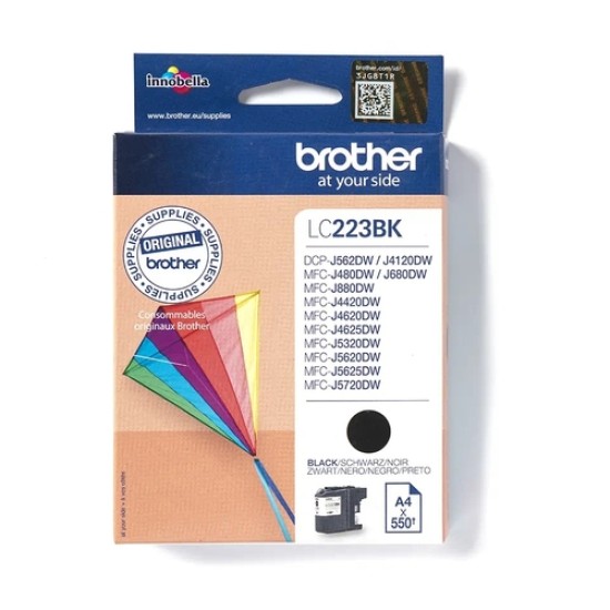 Brother LC-223BK Siyah Orjinal Kartuş - MFC-J-4320 / DCP-J-4120 Brother LC-223BK Siyah Orjinal Kartuş - MFC-J-4320 / DCP-J-4120