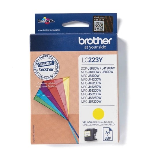 Brother LC-223Y Sarı Orjinal Kartuş - MFC-J-4320 / DCP-J-4120 Brother LC-223Y Sarı Orjinal Kartuş - MFC-J-4320 / DCP-J-4120