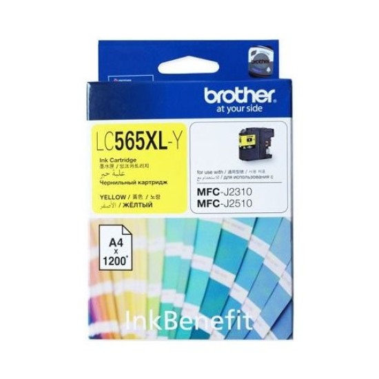 Brother LC565XLY Yüksek Kapasite Sarı Orjinal Kartuş - MFC-J3720 T7032