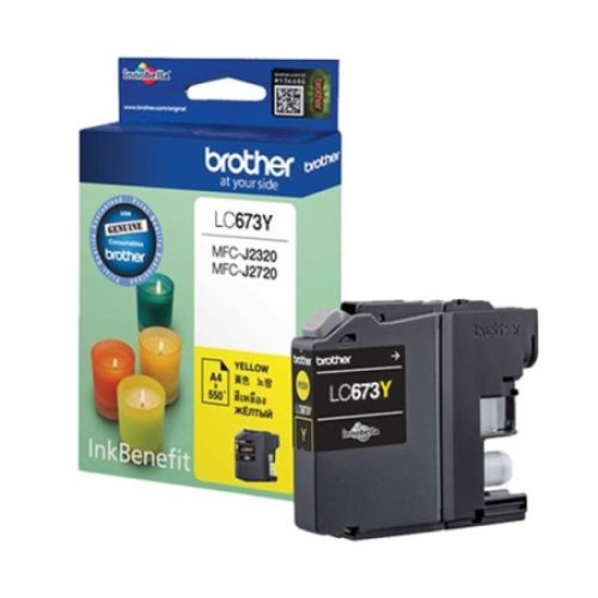 Brother LC673Y Sarı Orjinal Kartuş - MFC-J2720 / MFC-J2320 T7343
