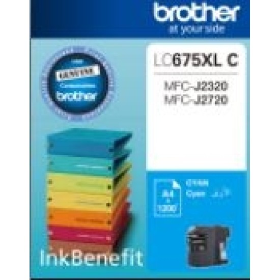 Brother LC675XLC Yüksek Kapasite Mavi Orjinal Kartuş - MFC-J2720 / MFC-J2320 T2750 Brother LC675XLC Yüksek Kapasite Mavi Orjinal Kartuş - MFC-J2720 / MFC-J2320 T2750