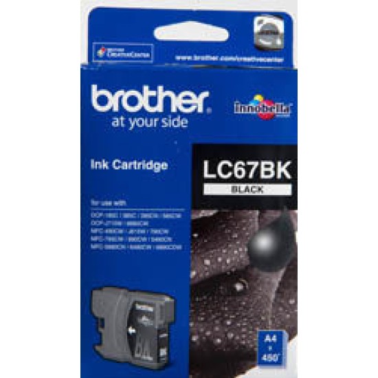 Brother LC67BK Siyah Orjinal Kartuş - DCP-585 T1463 Brother LC67BK Siyah Orjinal Kartuş - DCP-585 T1463