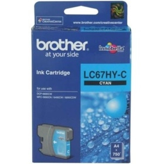 Brother LC67HY-C Yüksek Kapasite Mavi Orjinal Kartuş - DCP585 / DCP6690CW T1464