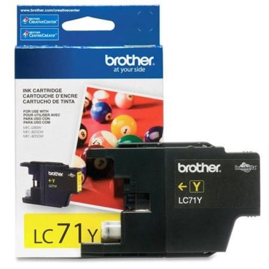 Brother LC71Y Sarı Orjinal Kartuş - MFC-J280W / J425W T7317 Brother LC71Y Sarı Orjinal Kartuş - MFC-J280W / J425W T7317