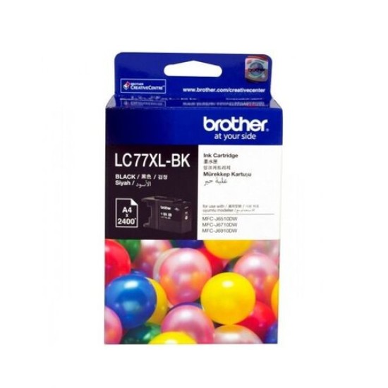 Brother LC77XLBK Siyah Orjinal Kartuş - MFC-J6510DW / MFC-J6710DW T12560 Brother LC77XLBK Siyah Orjinal Kartuş - MFC-J6510DW / MFC-J6710DW T12560