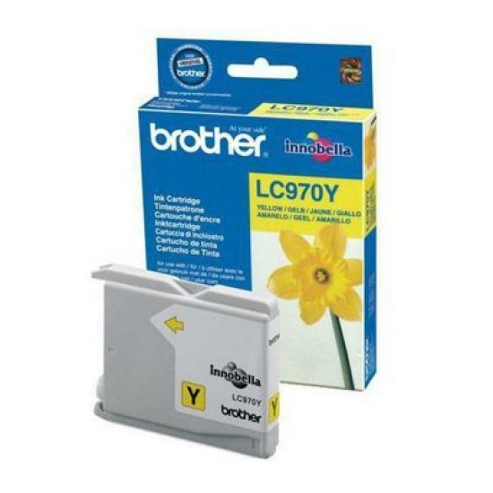 Brother LC970Y Sarı Orjinal Kartuş - DCP-135C T7167 Brother LC970Y Sarı Orjinal Kartuş - DCP-135C T7167