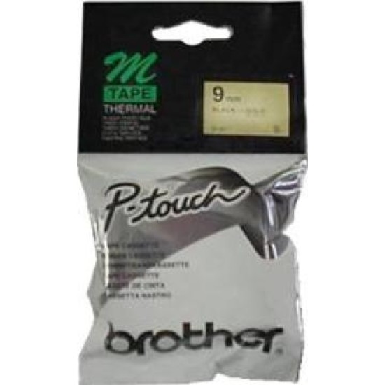 Brother M-821 Altın Üzerine Siyah P-Touch Etiket 9mm - PT-55 / PT-60 / PT-80 T6250 Brother M-821 Altın Üzerine Siyah P-Touch Etiket 9mm - PT-55 / PT-60 / PT-80 T6250