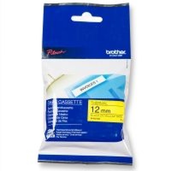 Brother M-K631BZ 12mm Siyah Sarı Lamine Etiketi T8616