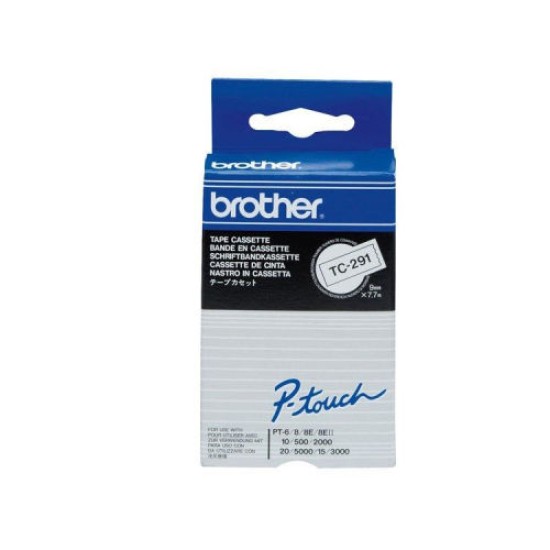 Brother TC-291 Beyaz Orjinal Şerit - P-Touch 2000 T7534 Brother TC-291 Beyaz Orjinal Şerit - P-Touch 2000 T7534
