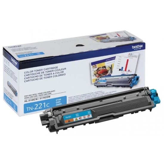 Brother TN-221C Mavi Orjinal Toner - HL-3140 / HL-3150 Brother TN-221C Mavi Orjinal Toner - HL-3140 / HL-3150