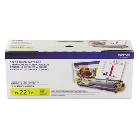 Brother TN-221Y Sarı Orjinal Toner - HL-3140 / HL-3150 Brother TN-221Y Sarı Orjinal Toner - HL-3140 / HL-3150