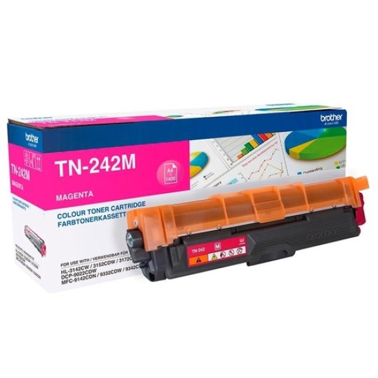 Brother TN-242M Kırmızı Orjinal Toner - HL-3142 / HL-3152 Brother TN-242M Kırmızı Orjinal Toner - HL-3142 / HL-3152