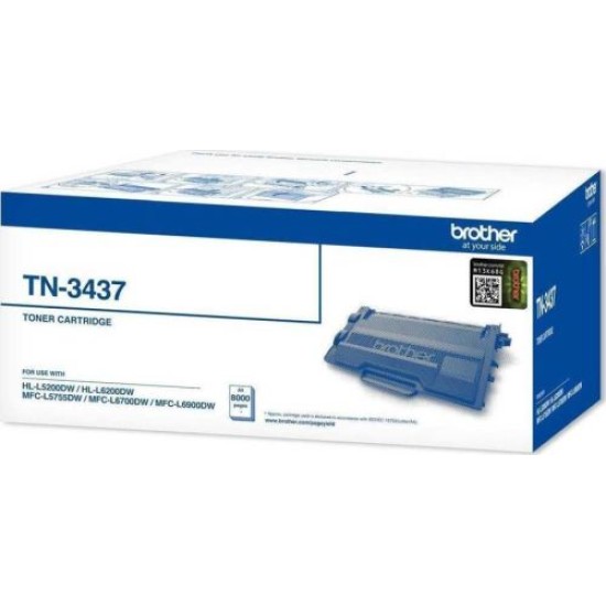 Brother TN-3437 Orjinal Toner - HL-L5200 / HL-L6200 / MFC-L6700 T9908 Brother TN-3437 Orjinal Toner - HL-L5200 / HL-L6200 / MFC-L6700 T9908