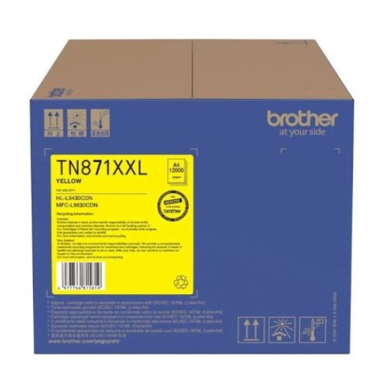Brother TN-871XXL Sarı Orjinal Toner Yüksek Kapasiteli - HL-L9310CDW Brother TN-871XXL Sarı Orjinal Toner Yüksek Kapasiteli - HL-L9310CDW