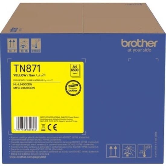 Brother TN-871Y Sarı Orjinal Toner - L9630CDN Brother TN-871Y Sarı Orjinal Toner - L9630CDN