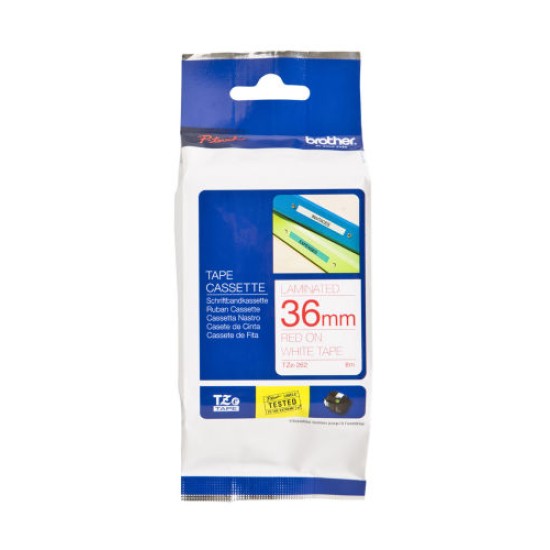 Brother TZE-262 36MM Kırmızı Orjinal Lamine Etiket T7963 Brother TZE-262 36MM Kırmızı Orjinal Lamine Etiket T7963