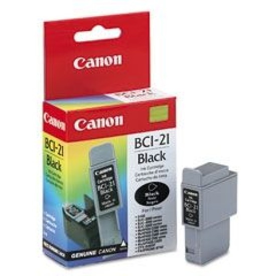Canon BCI-21BK 0954A004AB Siyah Orjinal Kartuş - BJC-2000 E Canon BCI-21BK 0954A004AB Siyah Orjinal Kartuş - BJC-2000 E